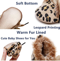 FUR-LINED CHEETAH BOOTIES