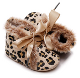 FUR-LINED CHEETAH BOOTIES