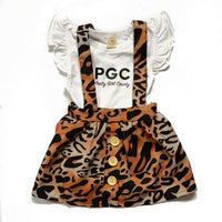 Onesie with Cheetah Romper - PGC Logo