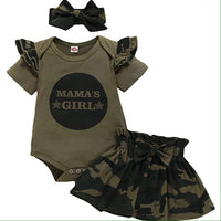 Onesie with Camo Skirt - Mama’s Girl