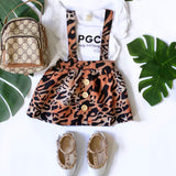 Onesie with Cheetah Romper - PGC Logo